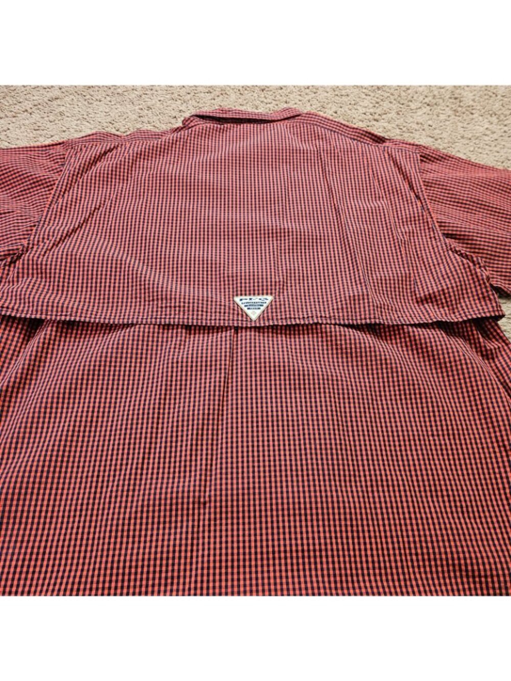 Columbia PFG Super Bonehead Fishing Shirt Mens L Plaid Y2K Auburn Tigers NCAA - Picture 10 of 12